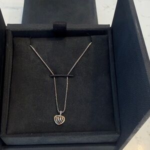 David Yurman Silver Heart Necklace for Kids
